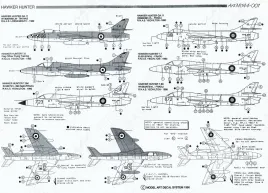 MA44001 Hunter, Kokarden & Seitenleitwerkbänder