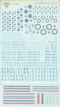 MA44003 Buchstaben, Ziffern, Kokarden & Seitenleitwerkbänder GB Nachkriegszeit