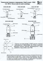 PSL72001 US-Bomben- und Raketenmarkierungen WK II und Koreakrieg