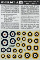 MDC102 Britische Kokarden 1938 - 1947 Typen A und A1