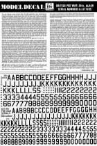 MDC106 Britische Vorkriegszeit 30“ schwarze Buchstaben und Ziffern