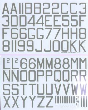 XD48050 Buchstaben und Ziffern in Medium Sea Grey