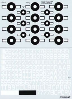 XD48052 Ziffern und Buchstaben 18“ und 24“ in Weiß