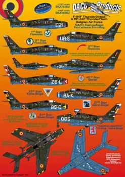 DCD7262 F-84F Thunderstreak/ RF-84F Thunderflash