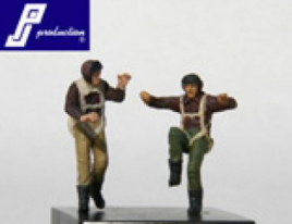 PJ721121 US Pilots WW II standing