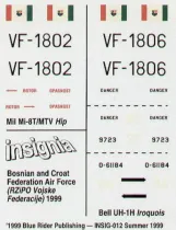 BR7815 Mi-8 and UH-1H, Bosnian and Croat Federation Air Force
