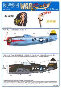 KW132036 P-47D Thunderbolt: Fran & Tipsy
