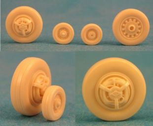 RR48075 F-100 Super Sabre Weighted Wheels (late Version)