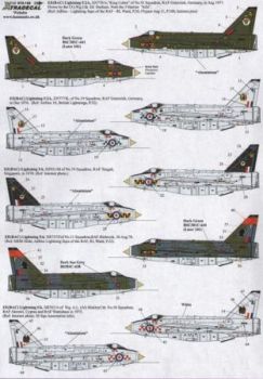 XD72155 Lightning F.2A and F.6 RAF