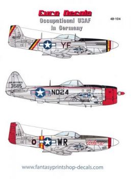 EU48104 P-51D Mustang & F-47D Thunderbolt Occupational USAF in Germany