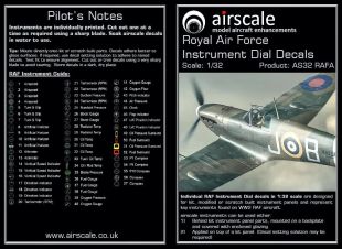 AS32RAFA Cockpit Instruments for RAF Aircraft WW II