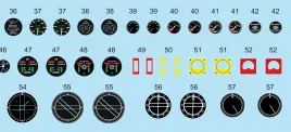 AS48RAFA Cockpit Instruments for RAF Aircraft WW II