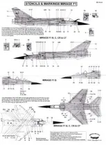 BD48069 Mirage F1B/C/CR/CT Stencils