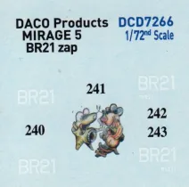 DCD7266 Mirage 5BA/BD/BR Belgian Air Force
