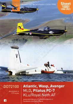 DD72100 Atlantic, Avenger, PC-7 & Wasp Royal Netherlands Air Force and Navy