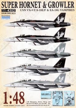 DXM48048 F/A-18E/F Super Hornet & EA-18G Growler VX-9 Vampires