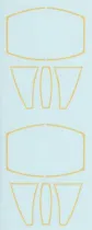 FBD48017 A-7D/E Corsair II Canopy Seals